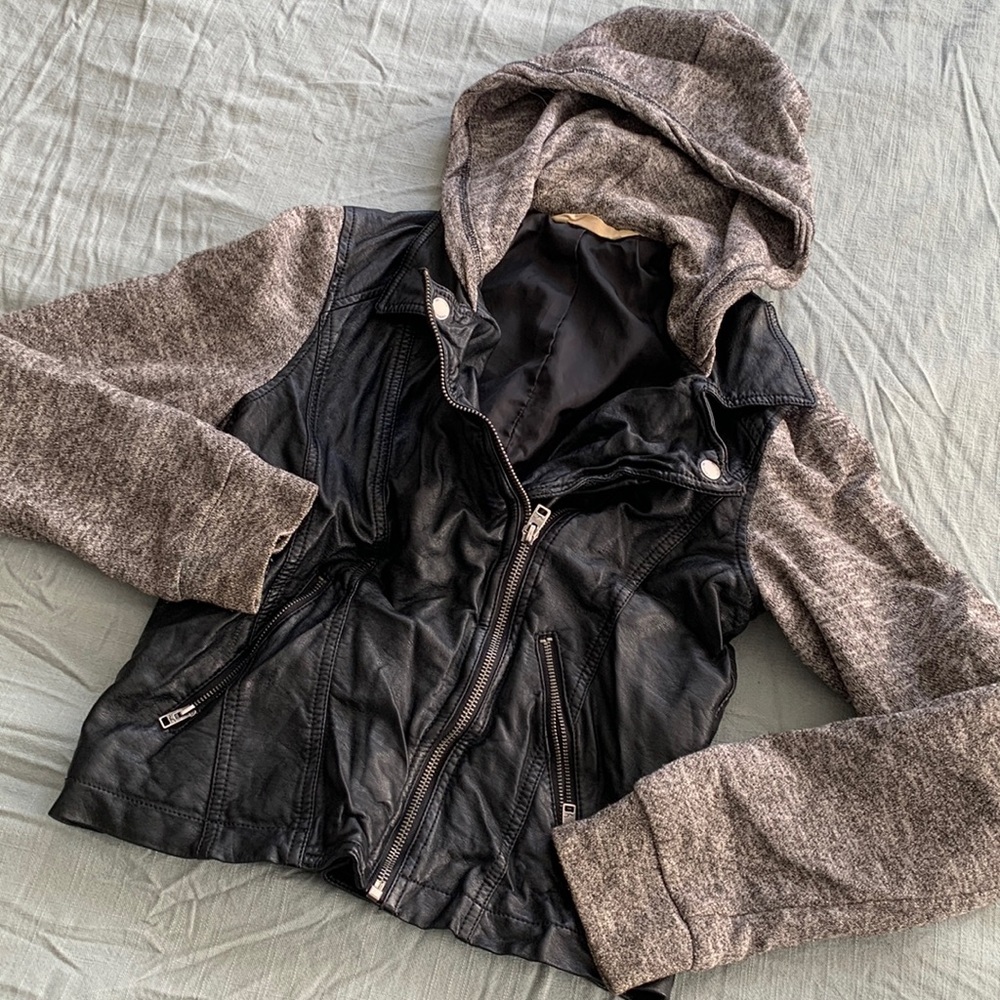 Hollister leather jacket